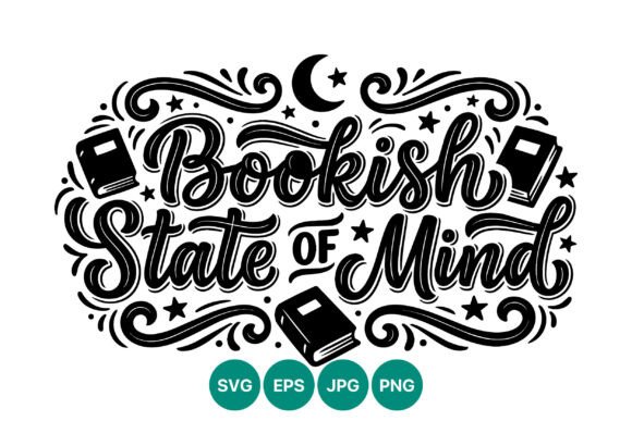 Bookish State of Mind Calligraphic: Elevating Literary Aesthetics