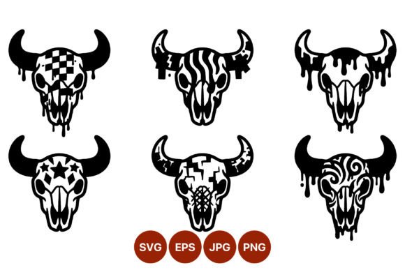 Dripping Cow Skull Vector Art Guide