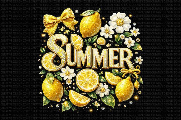Elevating Your Creative Projects with the Summer Lemon Floral PNG