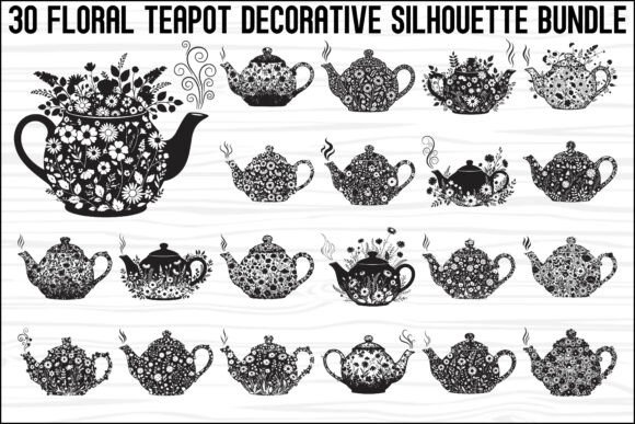 Floral Teapot SVG Bundle: A Practical Asset for Crafters and Designers