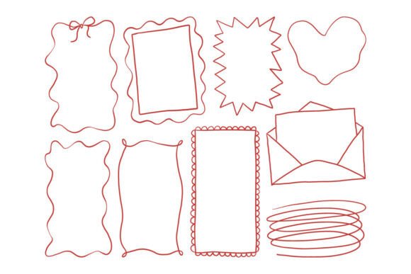 Hand-Drawn Doodle Frames & Labels