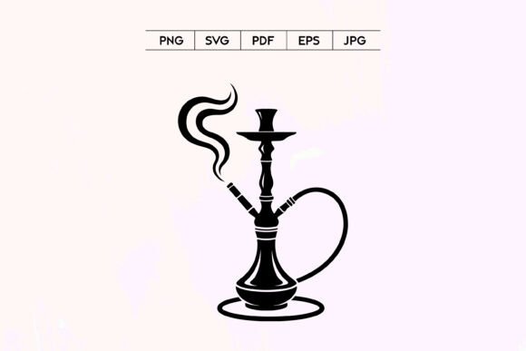 Hookah Shisha Pipe Silhouette: A Strategic Visual Asset for Branding and Design