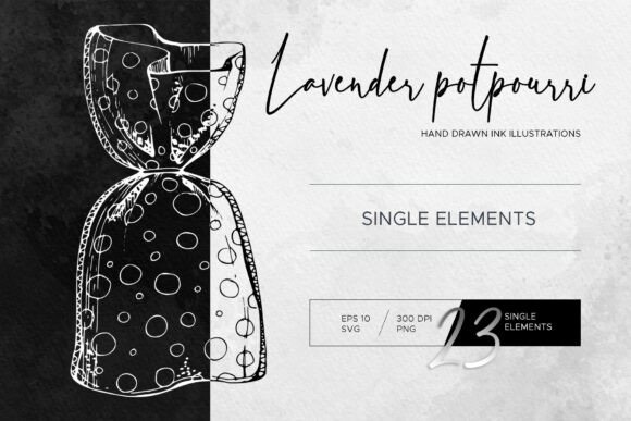 Inky Lavender Potpourri. Single Elements: A Practical Guide for Designers