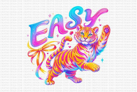 Integrating the Easy Tiger Neon Aesthetic PNG into Modern Design Workflows