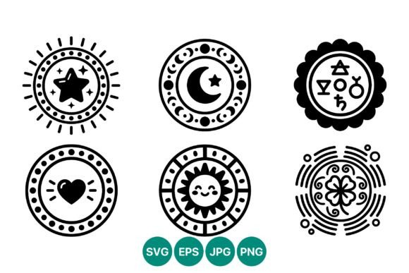 Mystical Celestial Icon Set: Elevating Design with Cosmic Elegance