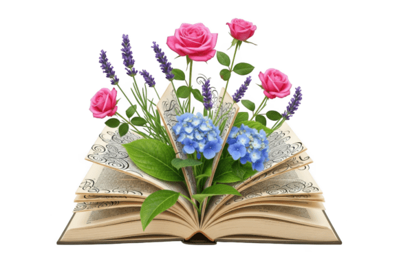 Openbook with Pink Roses Blue Hydrangeas: A Strategic Asset for Visual Storytelling