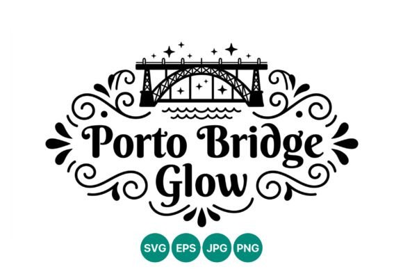 Porto Bridge Glow Vector Art: A Versatile Design Resource for Modern Creators