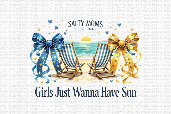 Salty Moms Beach Club PNG: Elevating Summer Designs with Coastal Charm