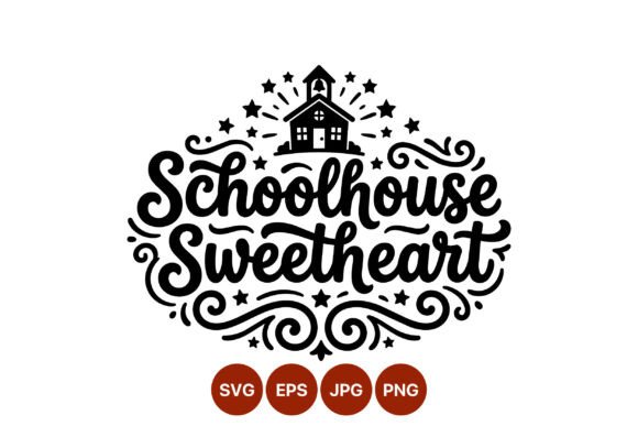 Schoolhouse Sweetheart Calligraphy: A Versatile Design for Modern Creators