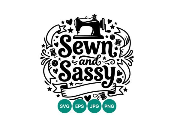 Sewn and Sassy Sewing Machine Vector: A Modern Take on Vintage Craft