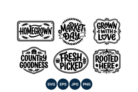 Strategic Branding with Homegrown Market Day Black Lettering