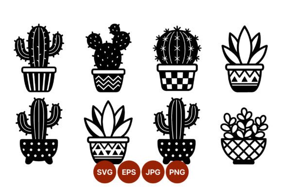 Strategic Visual Clarity: Leveraging Black and White Cactus Vector Assets for Brand Consistency