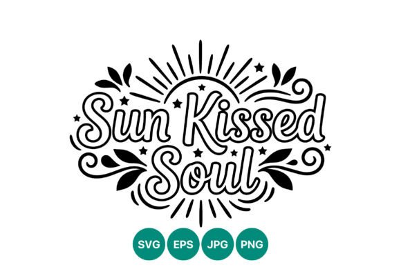 Sun Kissed Soul Calligraphic Lettering Design