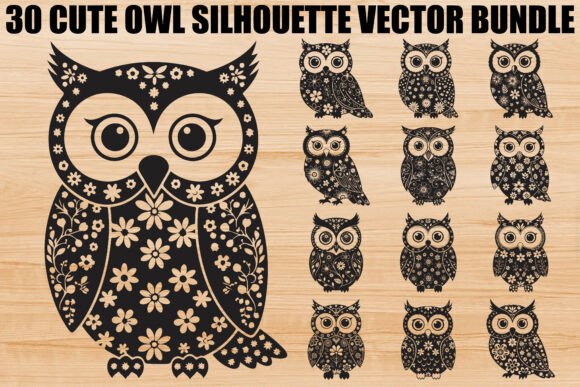 Unlocking Creative Potential with the Cute Owl Silhouette Bundle