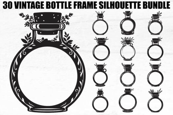 Unlocking Creative Potential with the Vintage Bottle Frame SVG Bundle